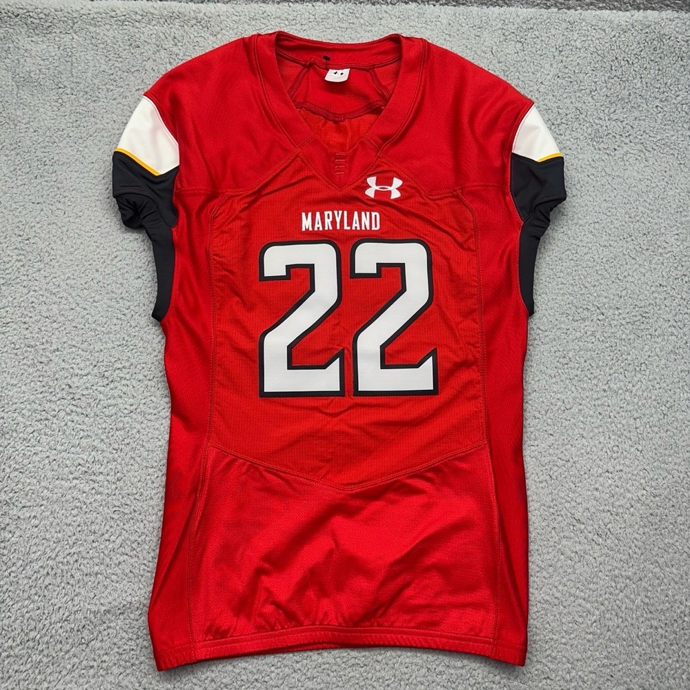 Under Armour UFJ Large 19 UF030JM Maryland Terrapins #22 Football Jersey 485169